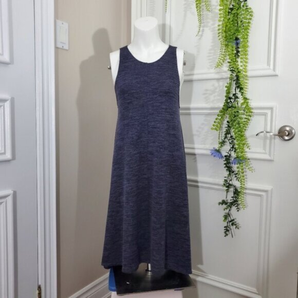 ARITZIA Wilfred Free "ROSA" Flowy Blue Jersey Knit Tank Dress - Picture 1 of 11
